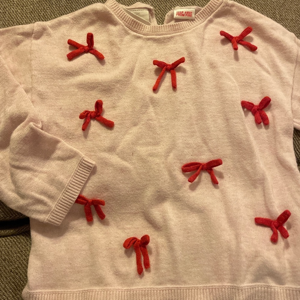 Zara bow sweater